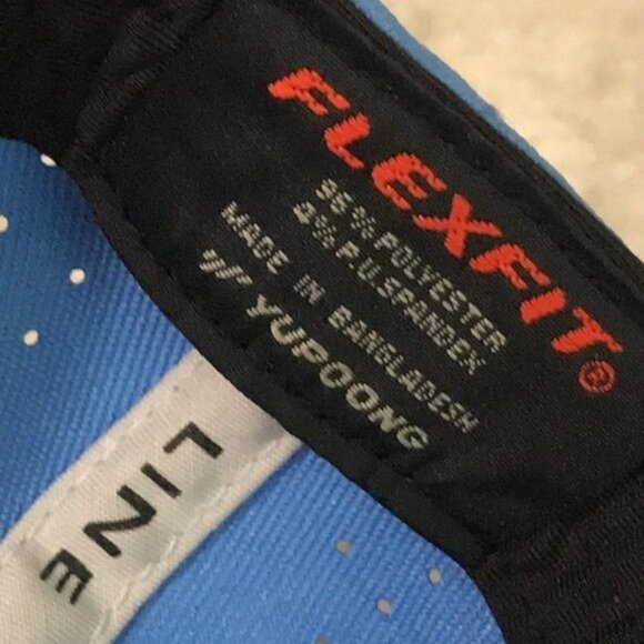 Bristol Pirates Hat Cap Fitted Mens L XL Powder Blue MILB Baseball Flexfit - Picture 7 of 9